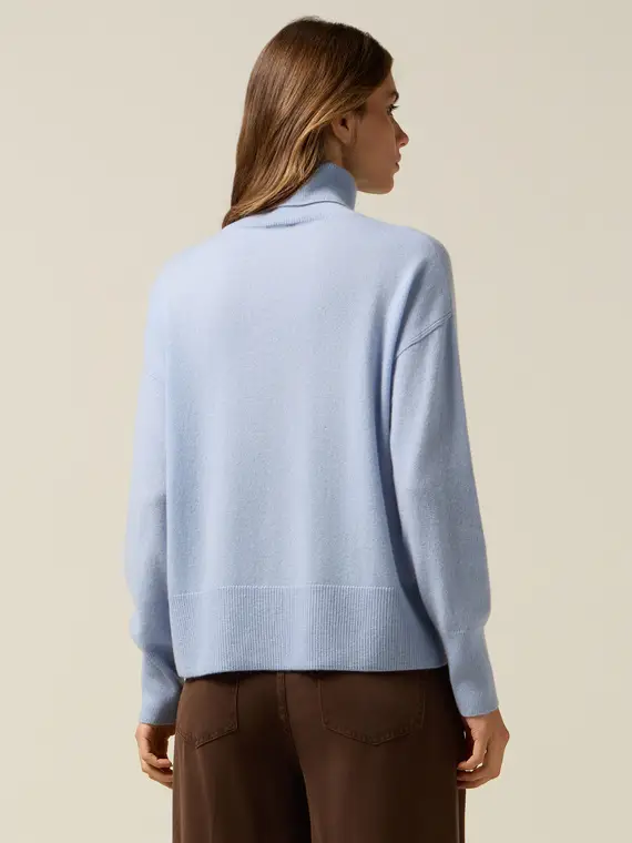 Dolcevita in puro cachemire Donna miniatura 2