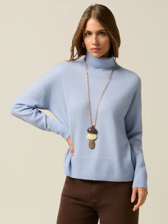 Dolcevita in puro cachemire Donna