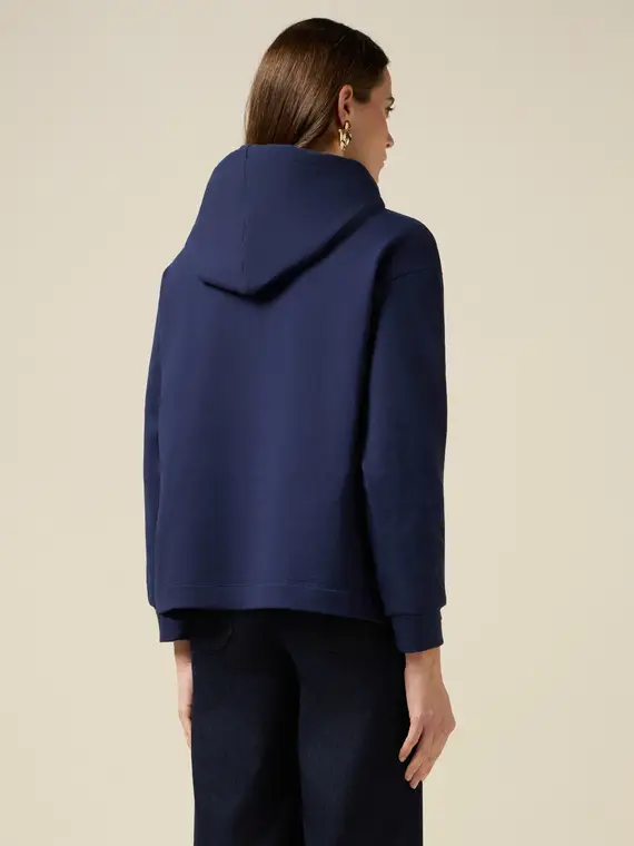 Felpa con patch e applicazioni Donna miniatura 2