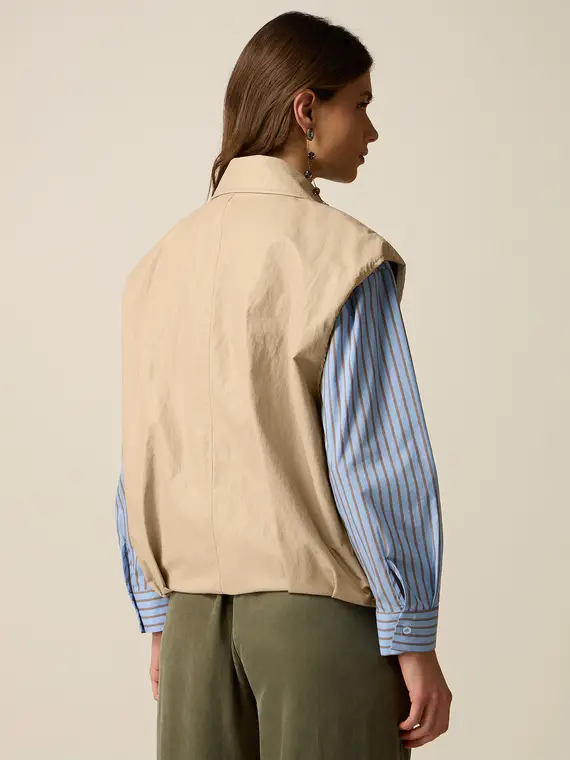 Gilet con zip e tasche Donna miniatura 2