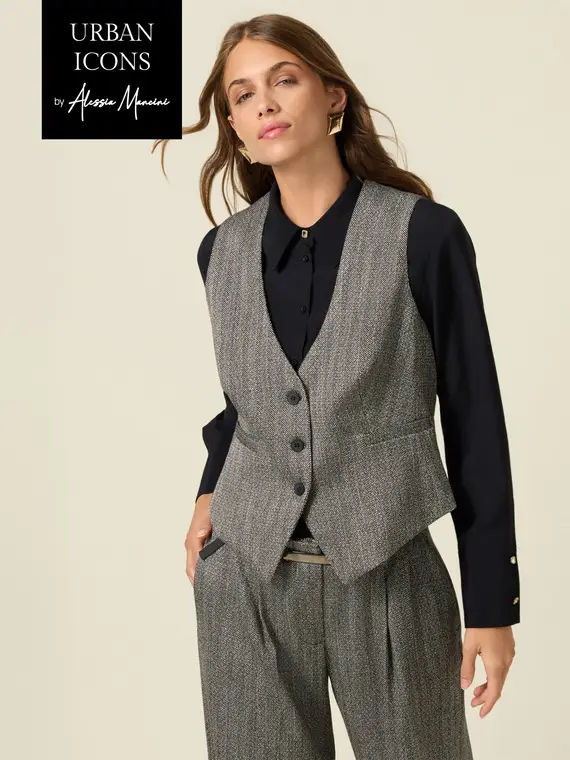 Oltre Gilet Donna Grigio 2808378