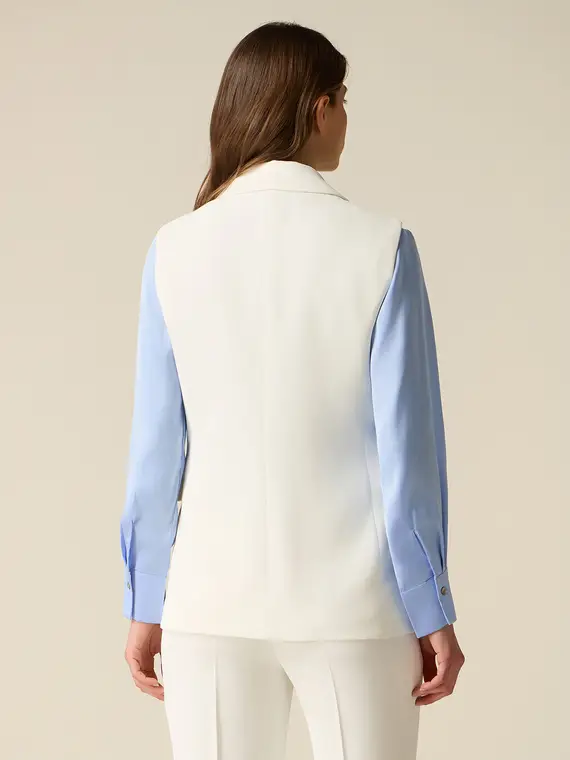 Oltre Gilet Donna Bianco 4377779 miniatura 2
