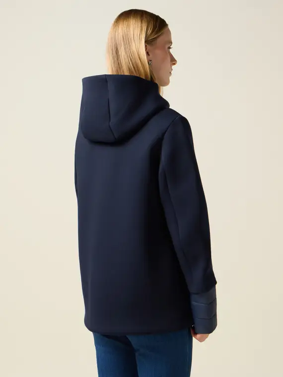 Giubbotto con parti trapuntate Donna, Blu miniatura 2