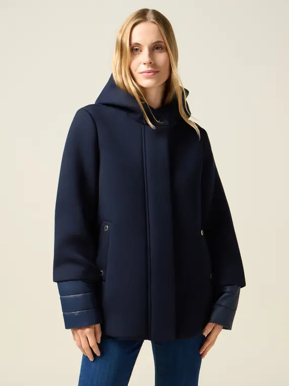 Giubbotto con parti trapuntate Donna, Blu