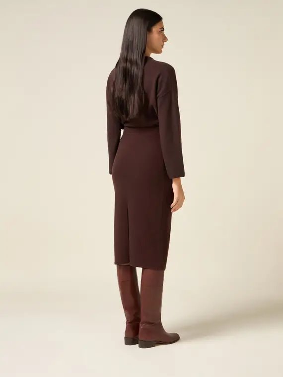 Gonna tubino in lana Donna miniatura 2