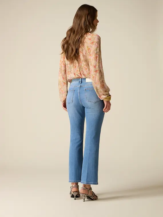 Jeans flare Donna, Azzurro miniatura 2