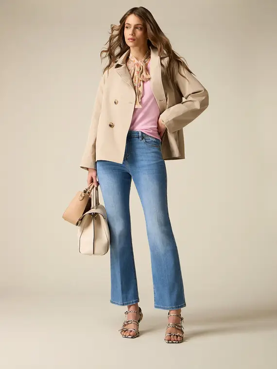 Jeans flare Donna, Azzurro