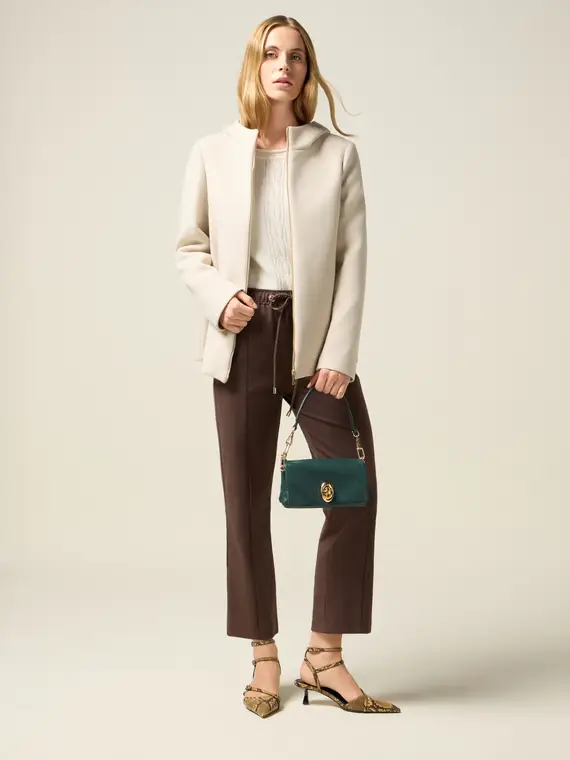 Joggers in punto milano Donna, Marrone