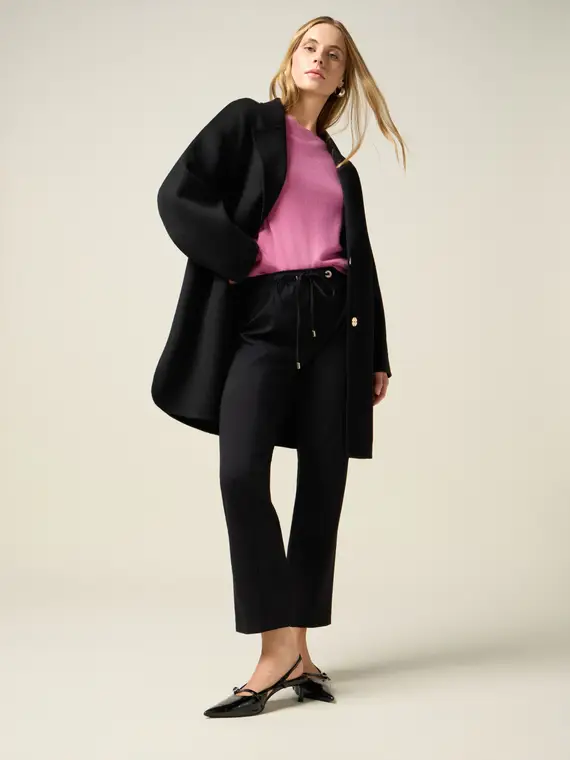 Joggers in punto milano Donna, Nero