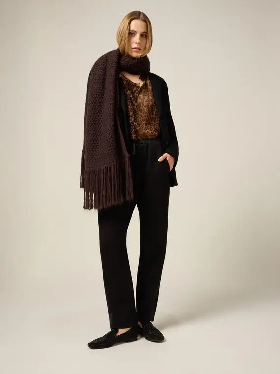 Joggers in scuba con coulisse Donna, Nero