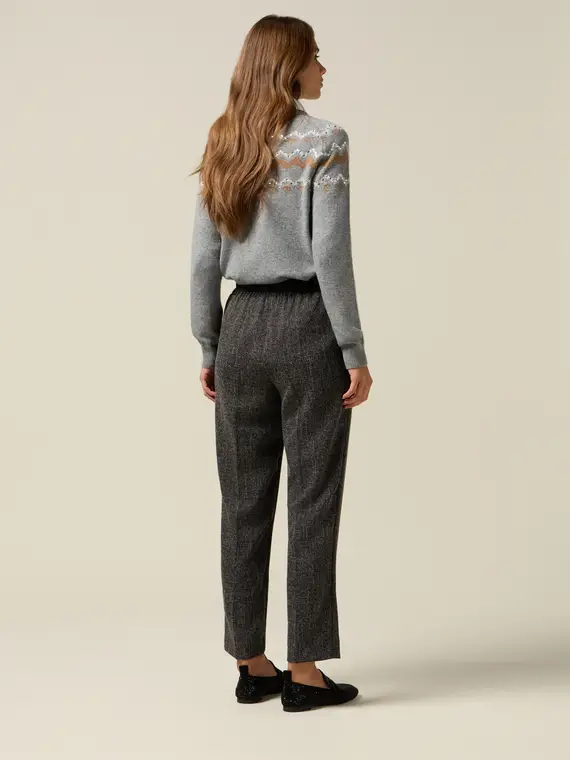 Joggers in tessuto mélange Donna miniatura 2