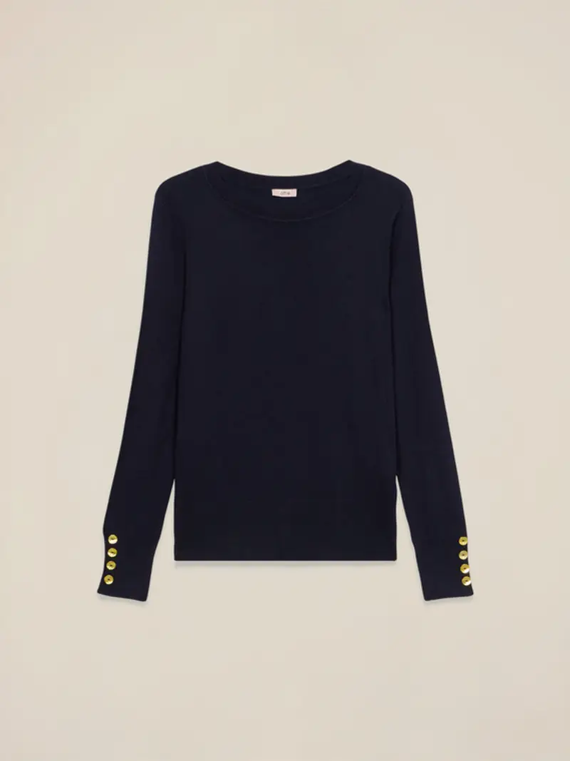 Maglia con bottoni decorativi Donna, +