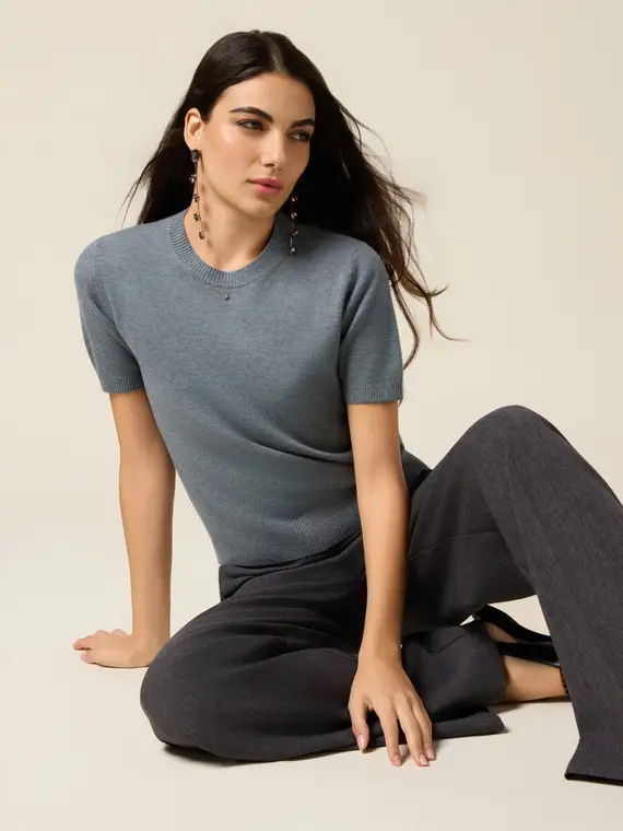Maglia maniche corte Donna, Grigio