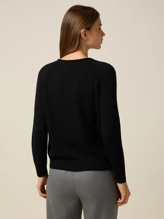 Maglia misto cachemire con castoni Donna miniatura 2