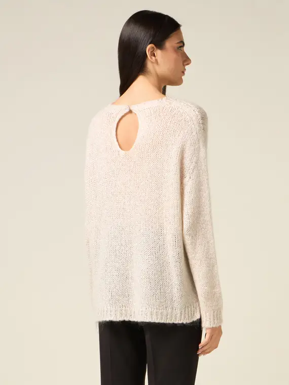 Maglia misto mohair con micro paillettes Donna miniatura 2