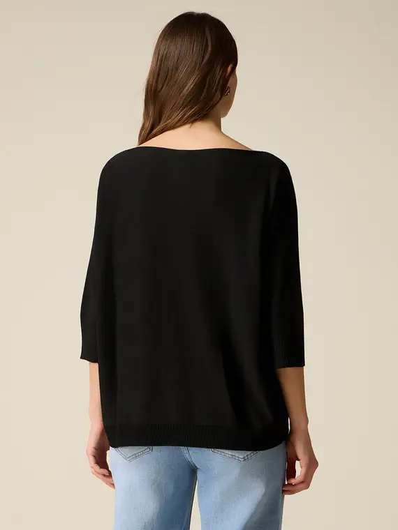 Maglia seamless Donna, Nero miniatura 2