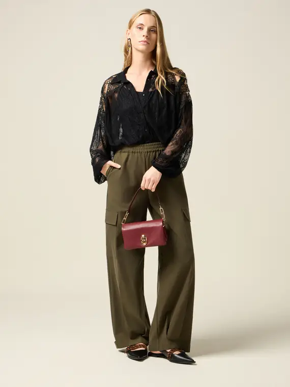 Oltre Pantaloni cargo Donna Verde 2808410