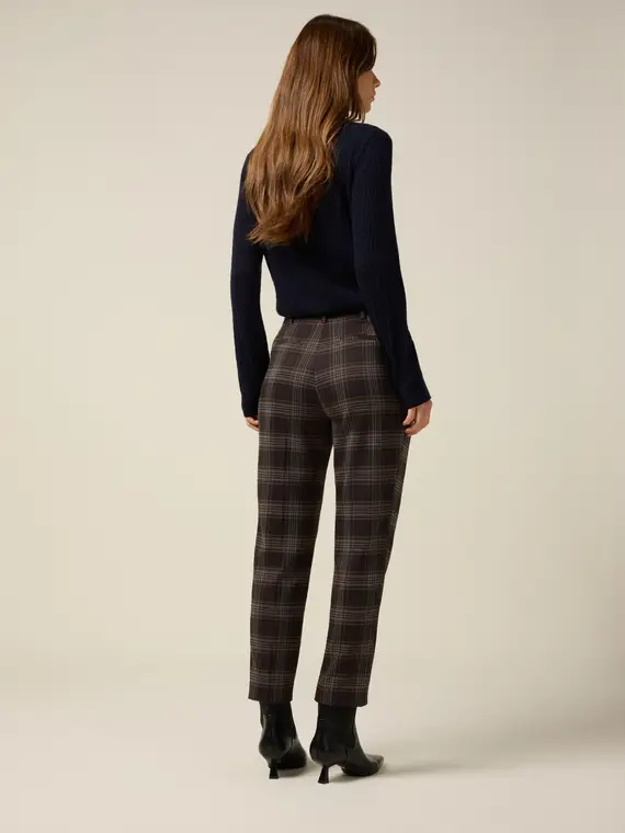 Pantaloni check Donna miniatura 2