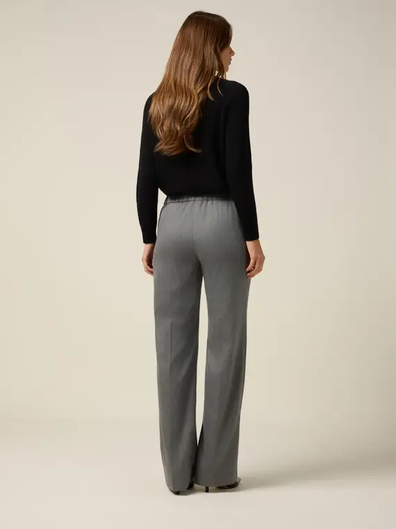 Pantaloni in flanella con coulisse Donna miniatura 2