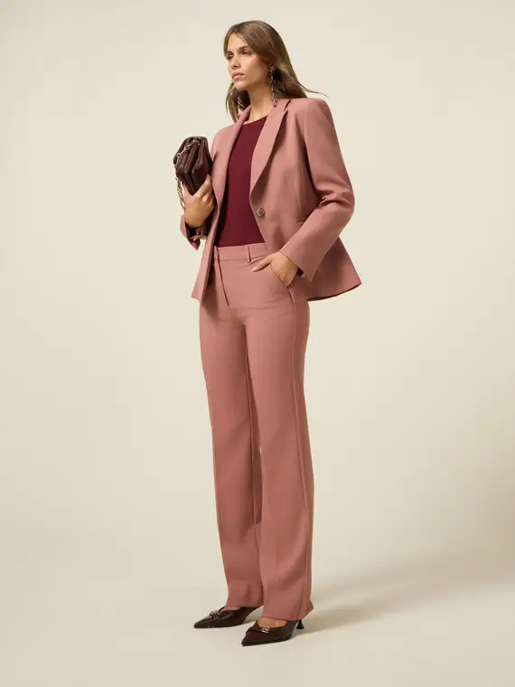 Pantaloni in tessuto tecnico Donna, Rosa