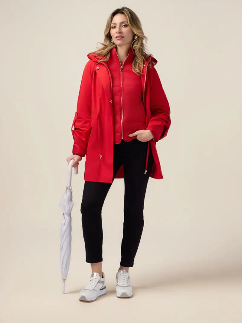 Oltre - Pantaloni skinny in cotone e tencel con bottone gioiello Donna, Nero Taglia: 40