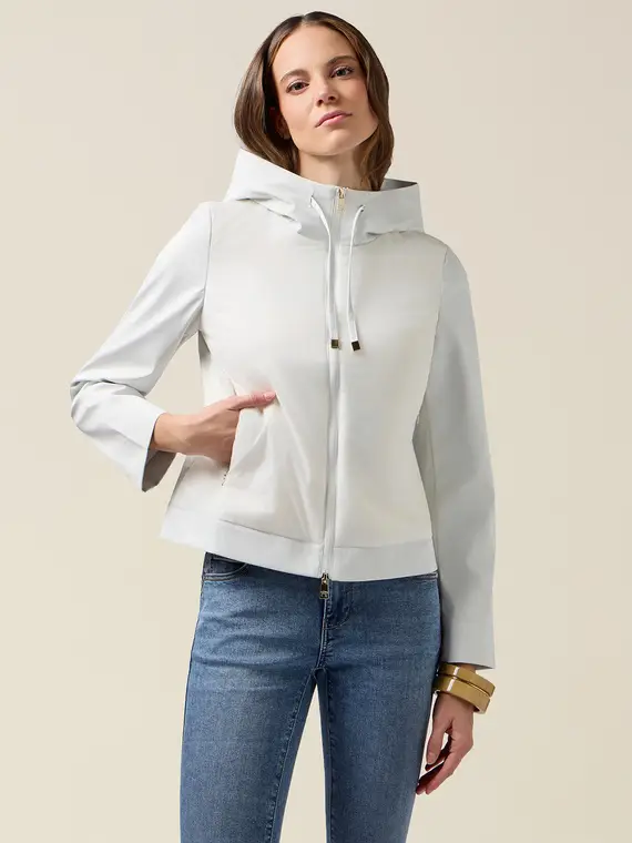 Piumino lightweight combinato Donna, Bianco