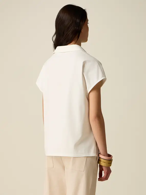 Oltre Polo Donna Bianco 4377753 miniatura 2