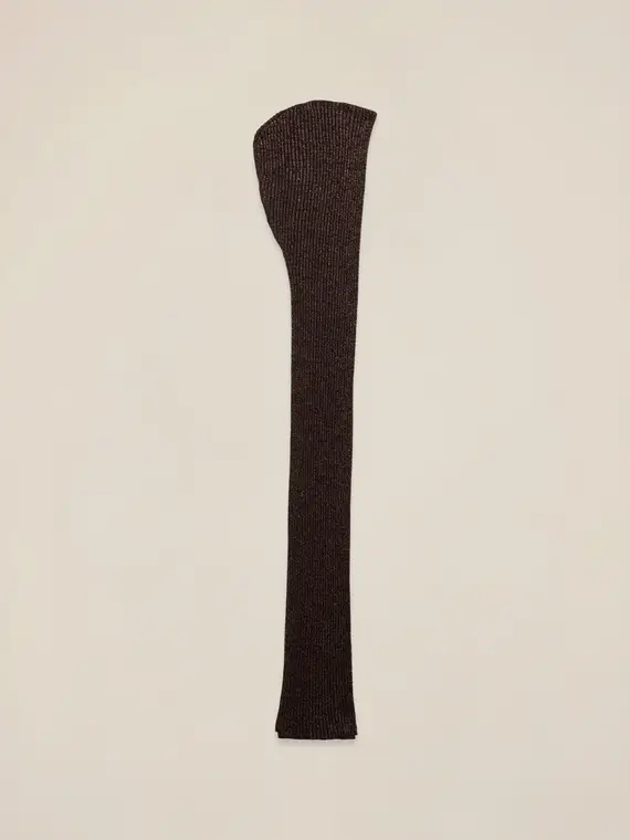 Sciarpa con paillettes Donna, Marrone miniatura 2