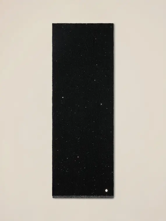 Sciarpa con paillettes e cuciture lurex Donna miniatura 2