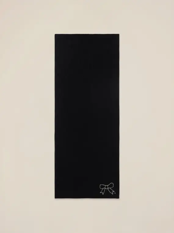 Sciarpa in maglia con cristalli Donna miniatura 2