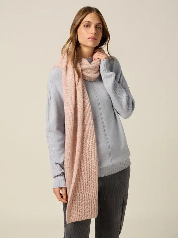 Sciarpa lunga misto mohair Donna, Rosa