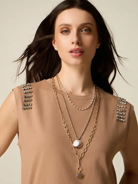 Set di tre collane Donna, Oro