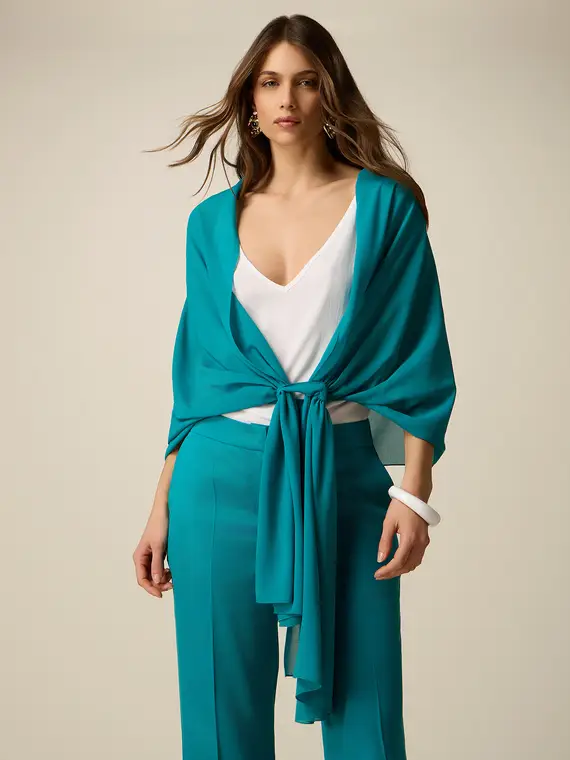 Stola in georgette con passante Donna, Ottanio