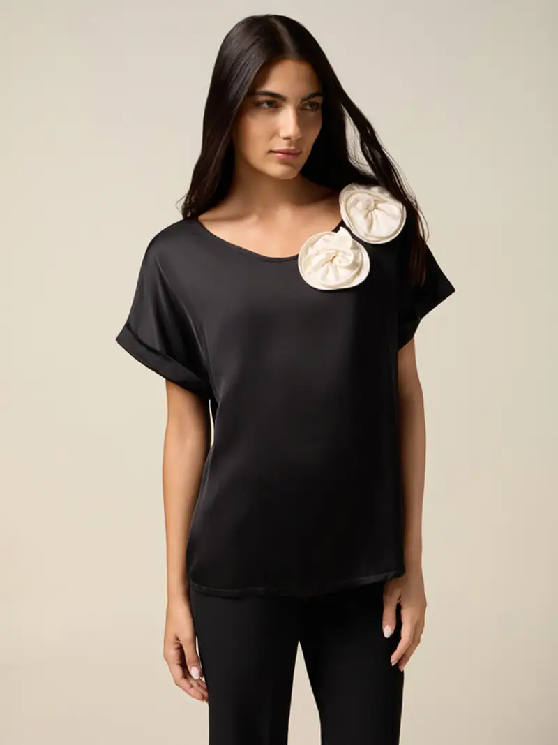Oltre T-shirt Donna Nero 1939493