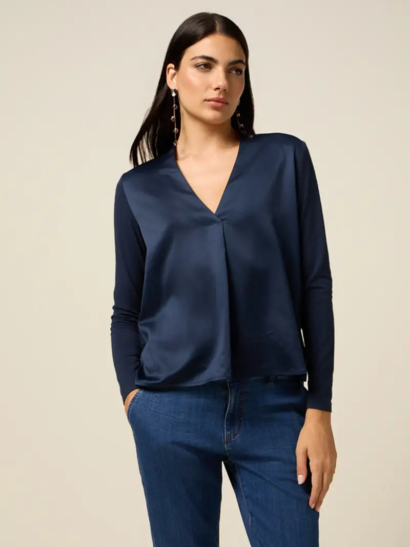 Oltre T-shirt Donna Blu 1939566