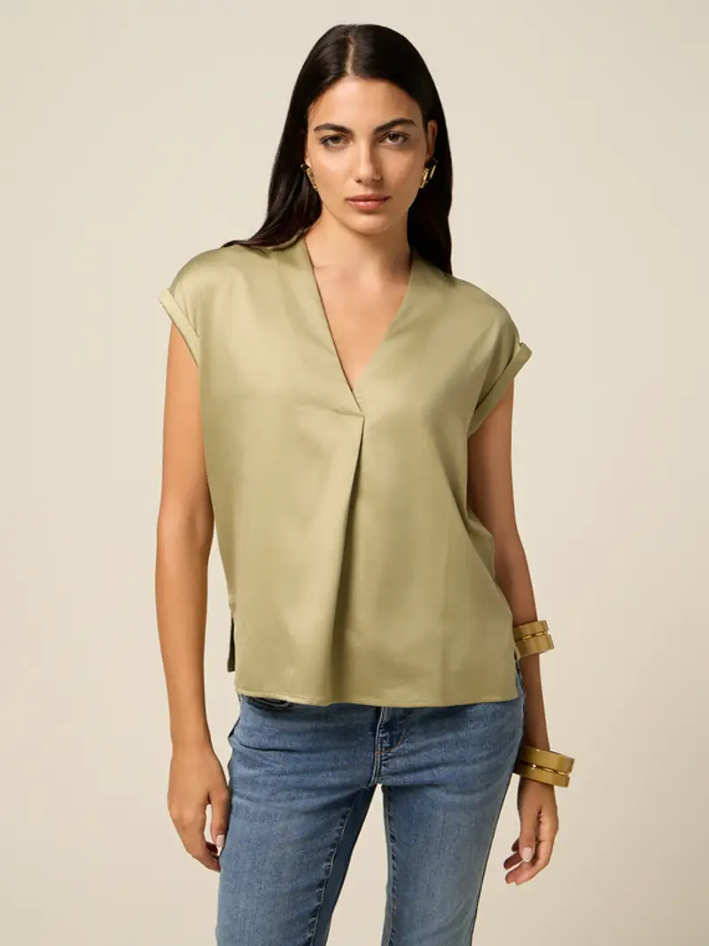 Oltre T-shirt Donna Verde 1939513