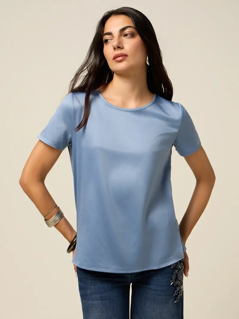 Oltre T-shirt Donna Azzurro 1939557