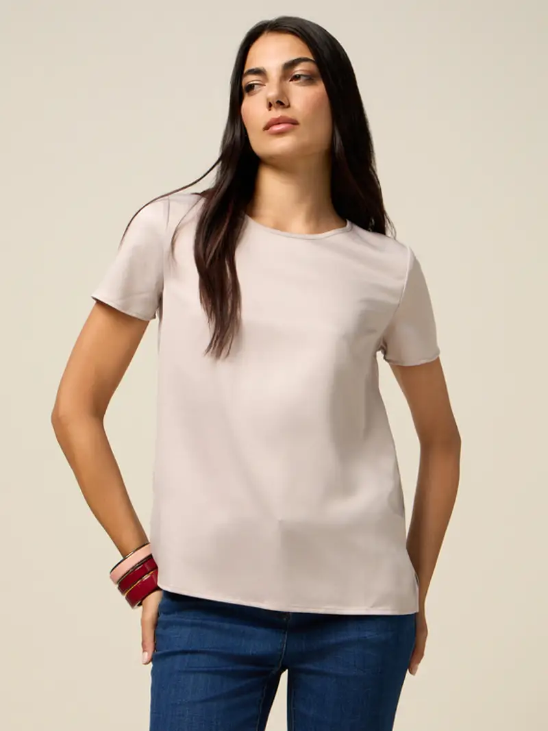 Oltre T-shirt Donna Beige 1939556
