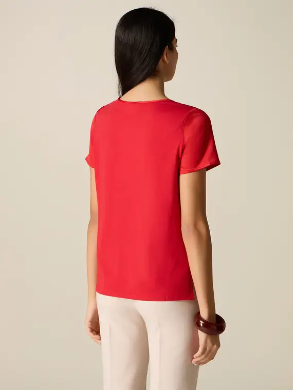 Oltre T-shirt Donna Rosso 4244762 miniatura 2