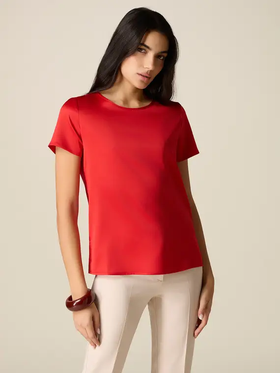 Oltre T-shirt Donna Rosso 4244762