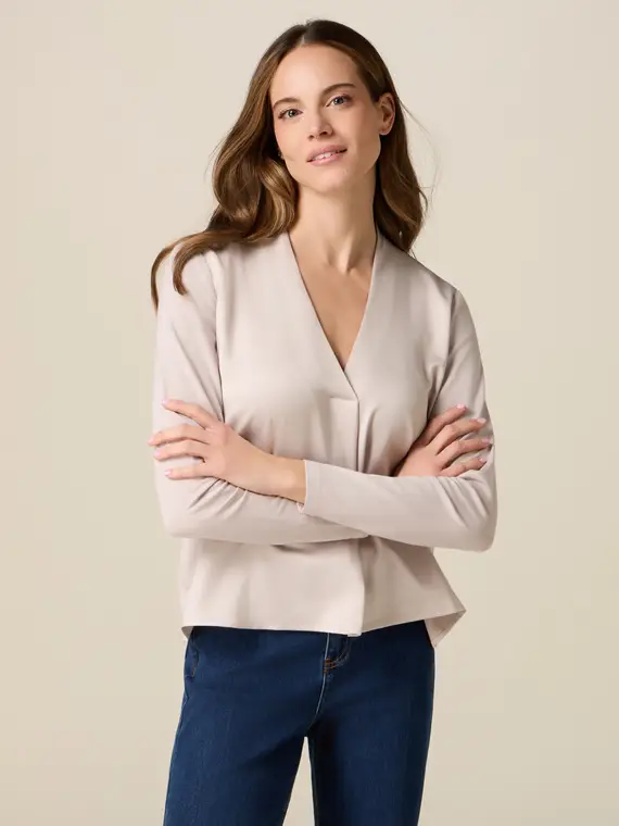 Oltre T-shirt Donna Beige 4244763