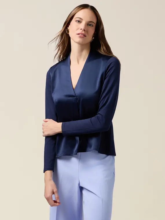 Oltre T-shirt Donna Blu 4244764