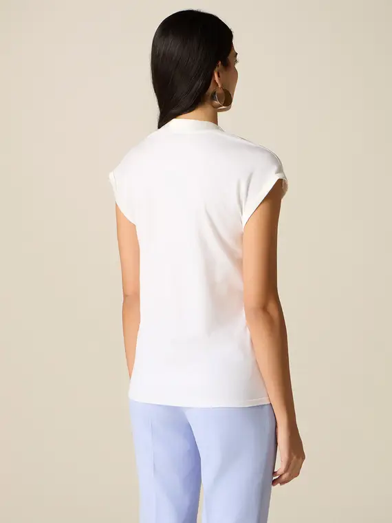 Oltre T-shirt Donna Bianco 4244756 miniatura 2