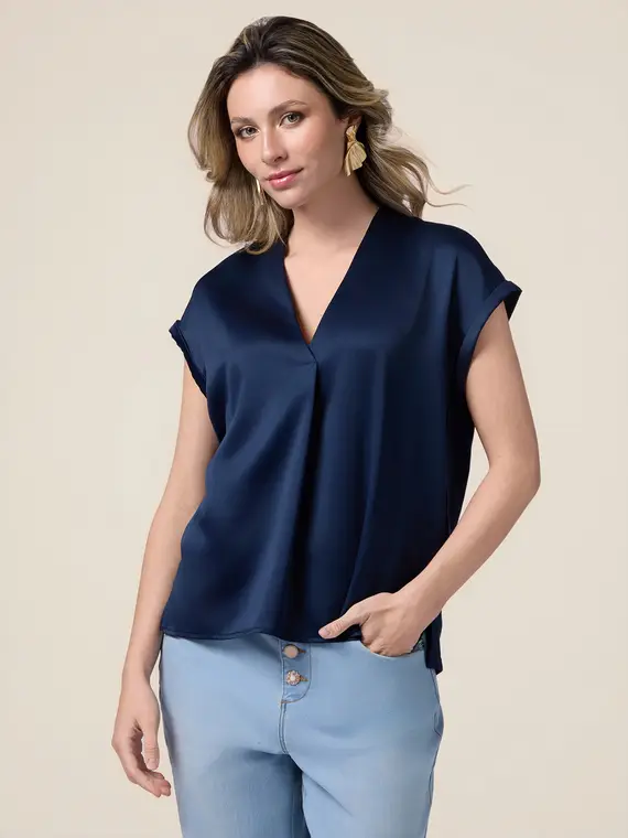 Oltre T-shirt Donna Blu 4244754