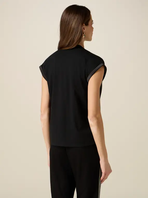 Oltre T-shirt Donna Nero 4244757 miniatura 2