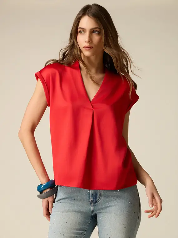 Oltre T-shirt Donna Rosso 4377759