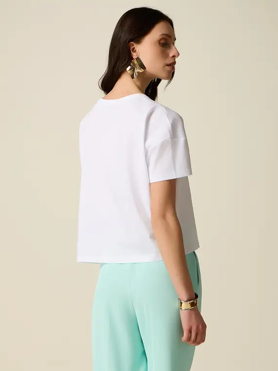 Oltre T-shirt Donna Bianco 4377735 miniatura 2