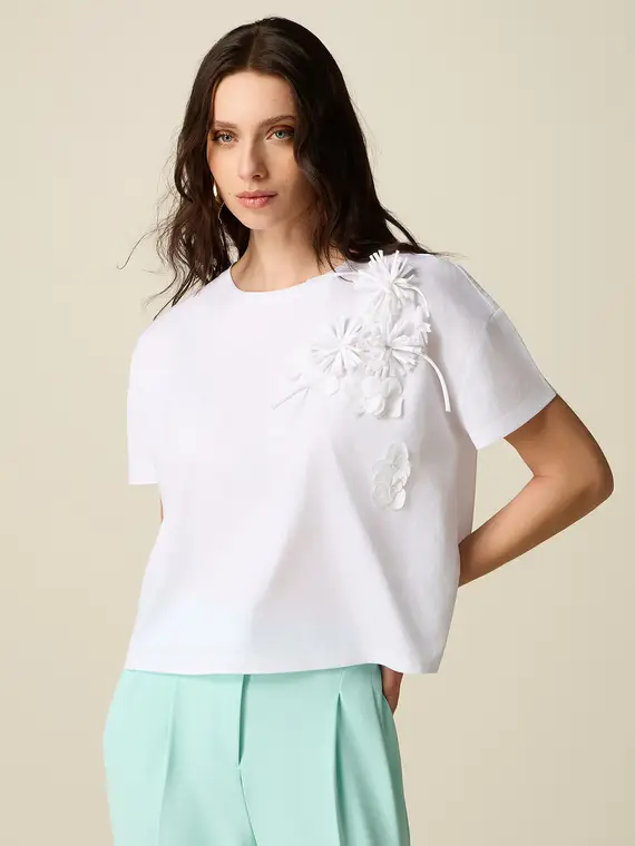 Oltre T-shirt Donna Bianco 4377735