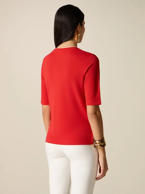 Oltre T-shirt Donna Rosso 4244745 miniatura 2