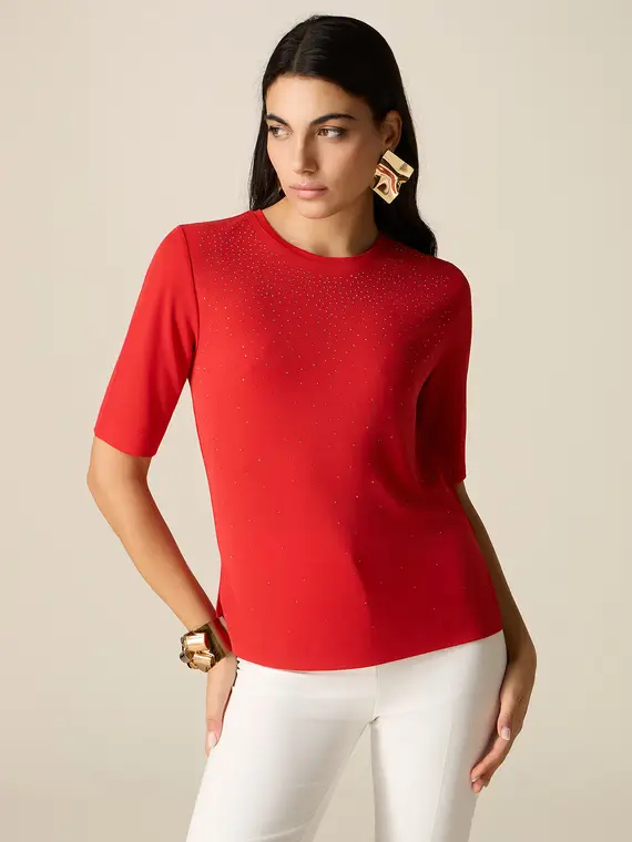 Oltre T-shirt Donna Rosso 4244745